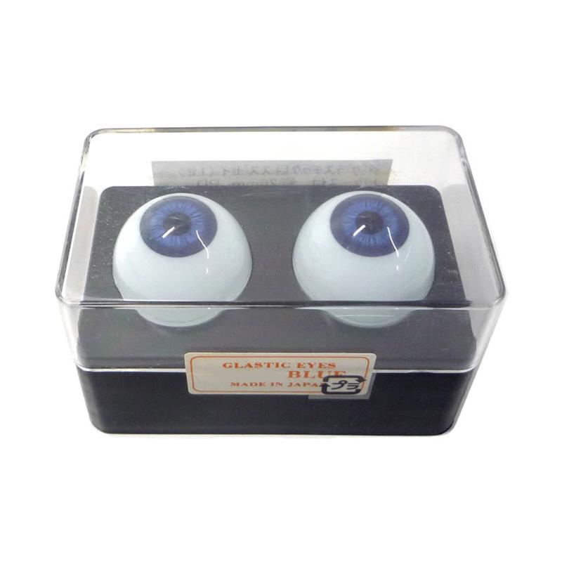 ビスクアイ グラスチック 青24mm 白目部分含む UV ※人形の目
