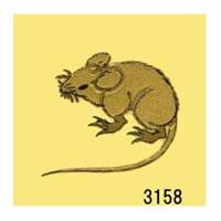 蒔絵シール [No.3158] 鼠 (子)