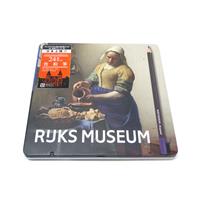 アムステルダム国立美術館×ブランジール 色鉛筆 24色セット 限定パッケージ (フェルメール×牛乳を注ぐ女)