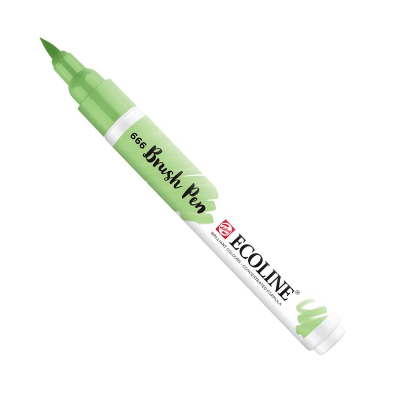 エコライン ブラッシュペン 水性染料インキ パステルグリーン T1150-6660