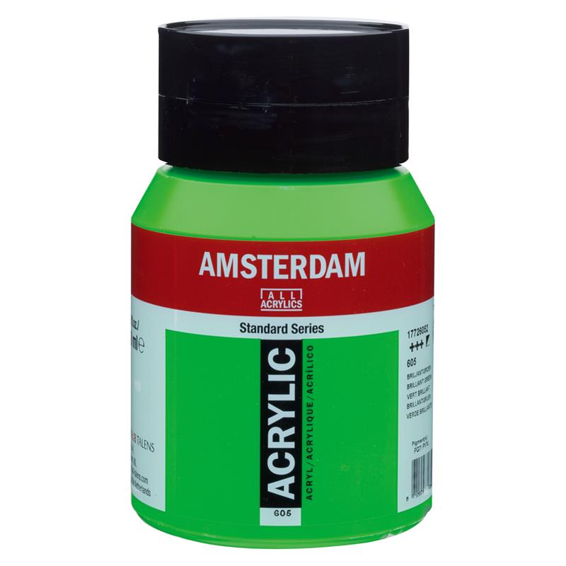 アムステルダム アクリリックカラー 500ml ブリリアントグリーン
