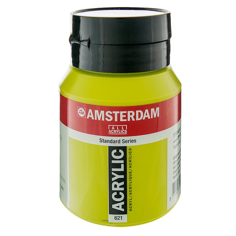 アムステルダム アクリリックカラー 500ml オリーブグリーンライト