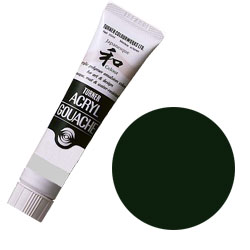 ターナー アクリルガッシュ 20ml ジャパネスクカラー 黒緑 (くろみどり)