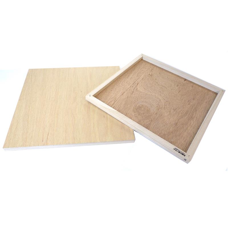 ゆめ画材 木製 ラワンベニヤパネル S3 (273×273mm) ※2枚パック