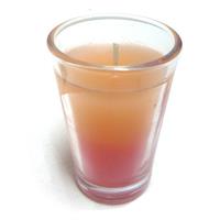 【1ケース（24個入）】 カクテルキャンドル 「グラス」 （オレンジ＆カシス）