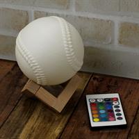 ゆめ画材 LED ランプボール 野球 16色 光源 USB充電式 リモコン付き
