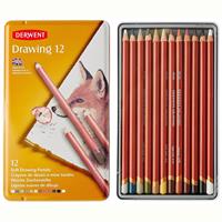 DERWENT ダーウェント ドローイング鉛筆 12色セット 【期間限定！鉛筆、木炭、チョークセール対象商品】