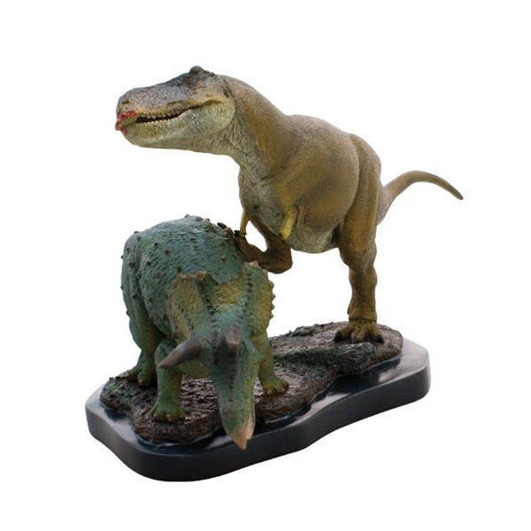 ジオラマフィギュア シーンモデル ティラノサウルスvsトリケラトプス ゆめ画材