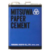 ミツワ ペーパーセメント （両面塗り 青缶） 4L
