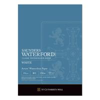 水彩紙 ウォーターフォード ホワイト 細目 A4パッド WHT-A4