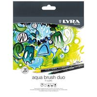 Lyra リラ・アクア・ブラッシュ・デュオ ツインタイプ筆マーカー 水溶性 24色セット L6521240