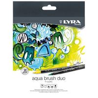 Lyra リラ・アクア・ブラッシュ・デュオ ツインタイプ筆マーカー 水溶性 36色セット L6521360