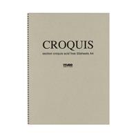 CROQUIS クロッキーブック 10mm方眼ホワイト A4 （5冊入） 【期間限定！クロッキーブックセール対象商品】