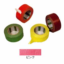 クラフト粘着カラーテープ ピンク 50mm×50m巻 工作用テープ