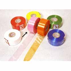 スズランテープ(ポリエチレン製カラーテープ) ピンク 50mm×450m巻